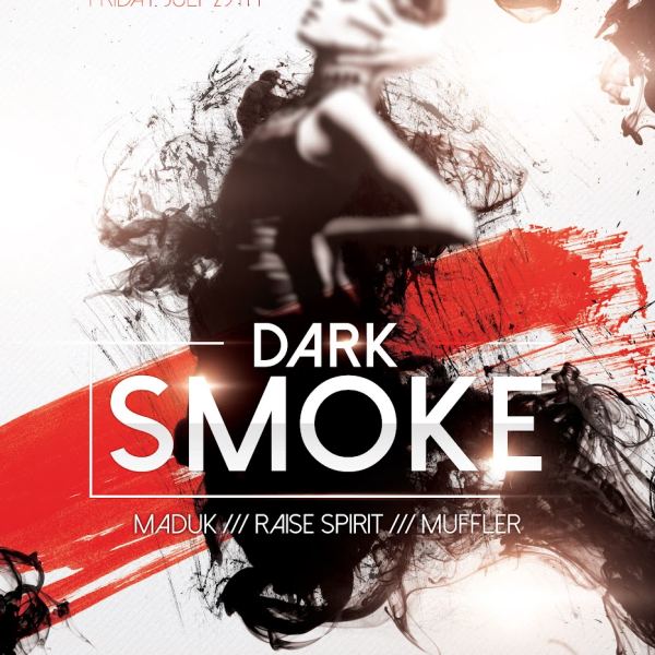 Dark Smoke – Flyer PSD Template & Facebook Cover Access