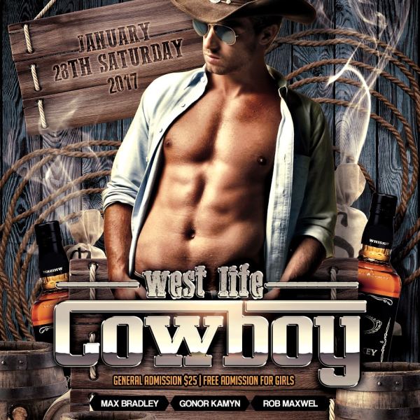 Cowboy – Flyer PSD Template & Facebook Cover Access