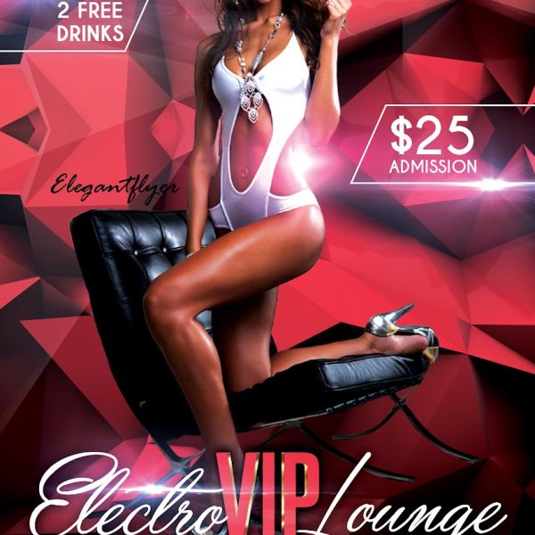 Electro VIP Lounge – Complete Flyer & Facebook Cover Bundle