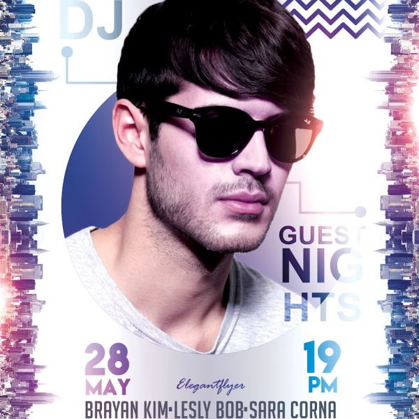 Guest Nights – Flyer PSD Template & Facebook Cover Access