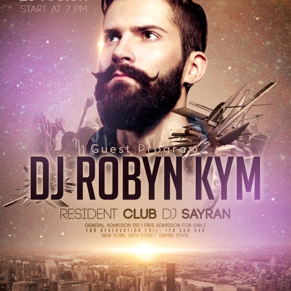 Guest Program – Flyer PSD Template & Facebook Cover Access