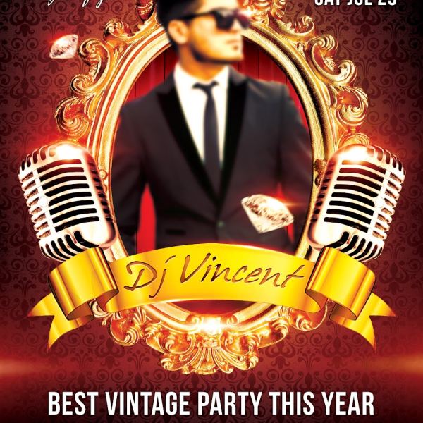 Guest Dj Vincent – Flyer PSD Template & Facebook Cover Access