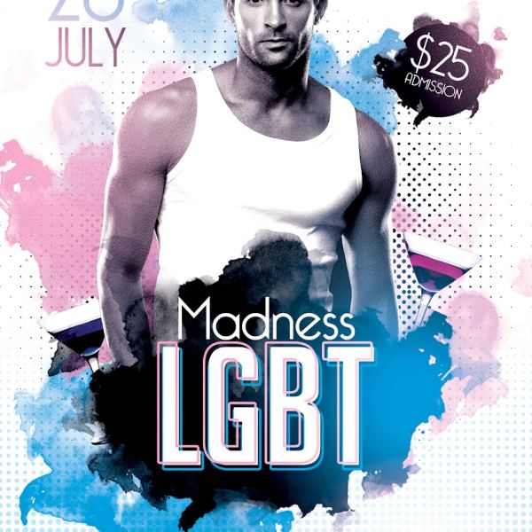 LGBT Madness – Flyer PSD Template & Facebook Cover Access