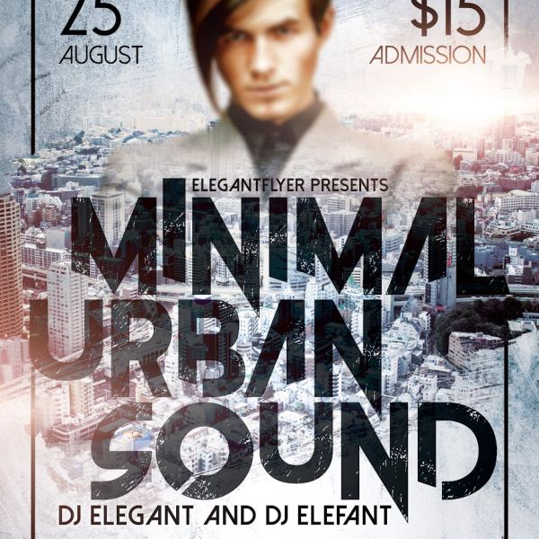 Minimal Urban Sound – Flyer PSD Template & Facebook Cover Access