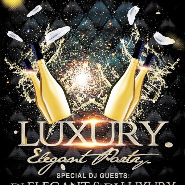 Luxury Elegant Party – Flyer PSD Template & Facebook Cover Access