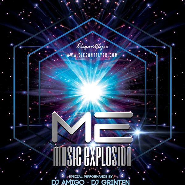 Music Explosion – Flyer PSD Template & Facebook Cover Access