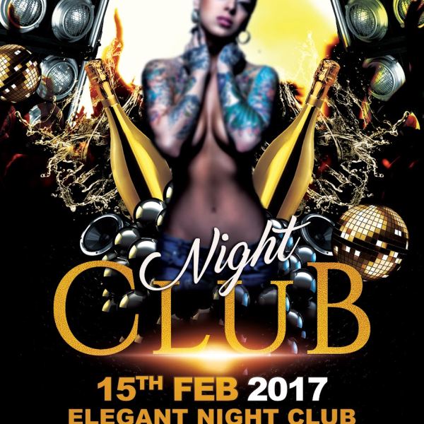 Night Club – Flyer PSD Template + Facebook Cover Access
