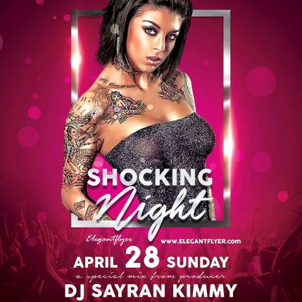 Shocking Night – Flyer PSD Template & Facebook Cover Access