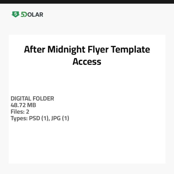 After Midnight Flyer Template Access