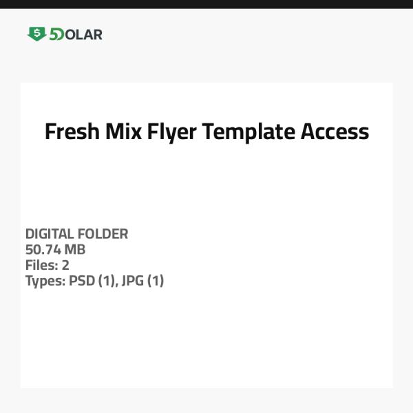 Fresh Mix Flyer Template Access