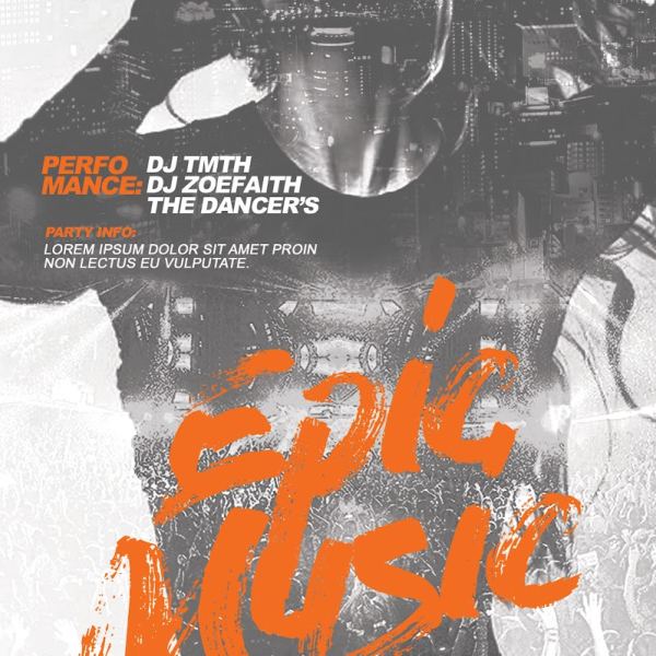 Epic Music Flyer Template V2 - Access Now