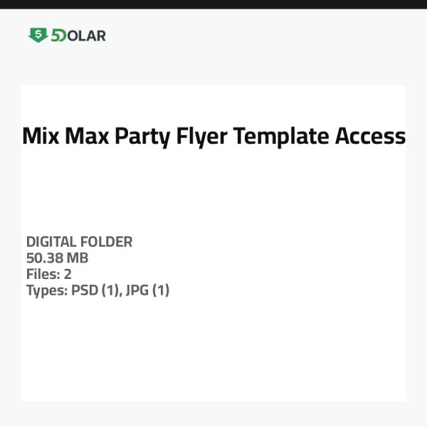 Mix Max Party Flyer Template Access