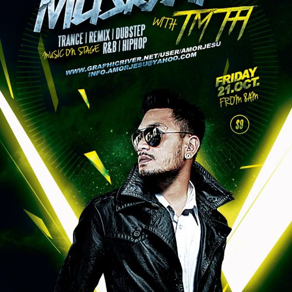 Music Line Flyer Template V1 - Creative Design Access