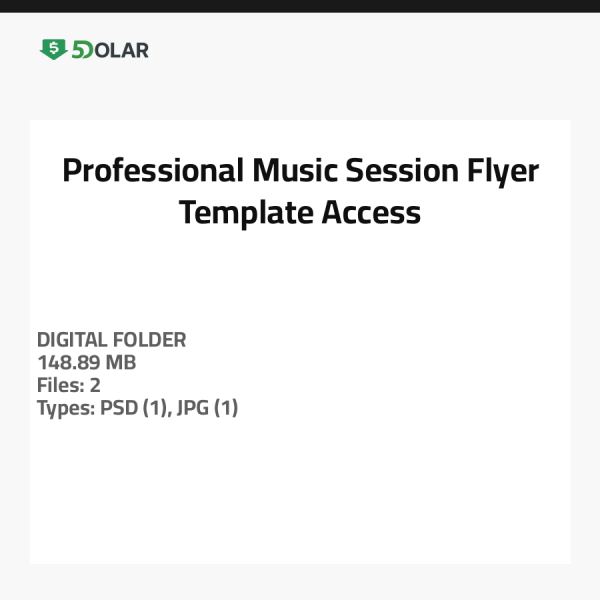 Professional Music Session Flyer Template Access