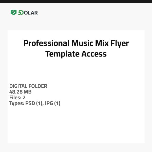 Professional Music Mix Flyer Template Access