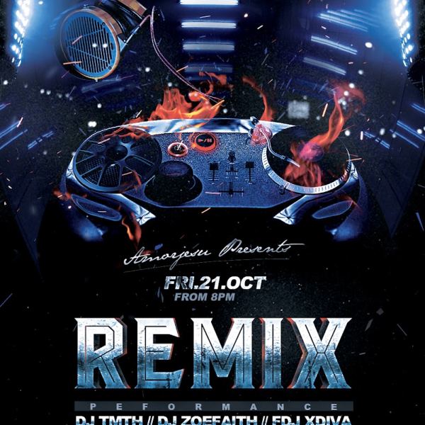 Remix Flyer Template V4 - Creative Design Access