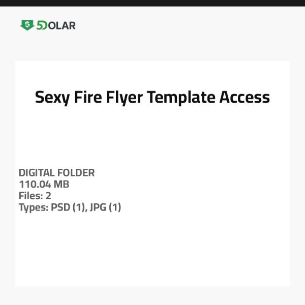 Sexy Fire Flyer Template Access