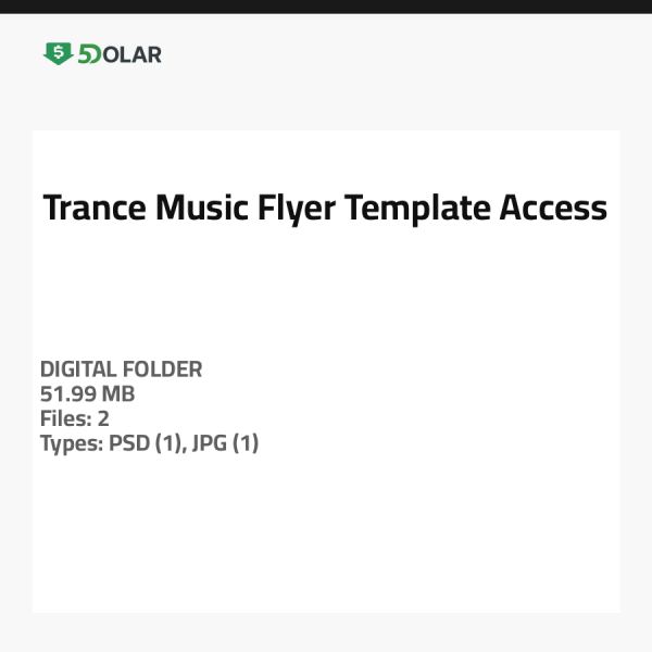 Trance Music Flyer Template Access