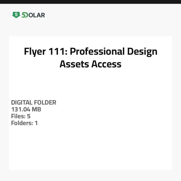 Flyer-111: Professional Design Assets Access