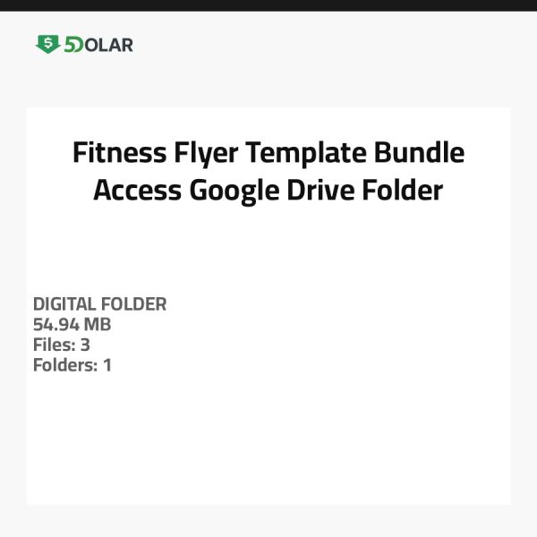 Fitness Flyer Template Bundle - Access Google Drive Folder