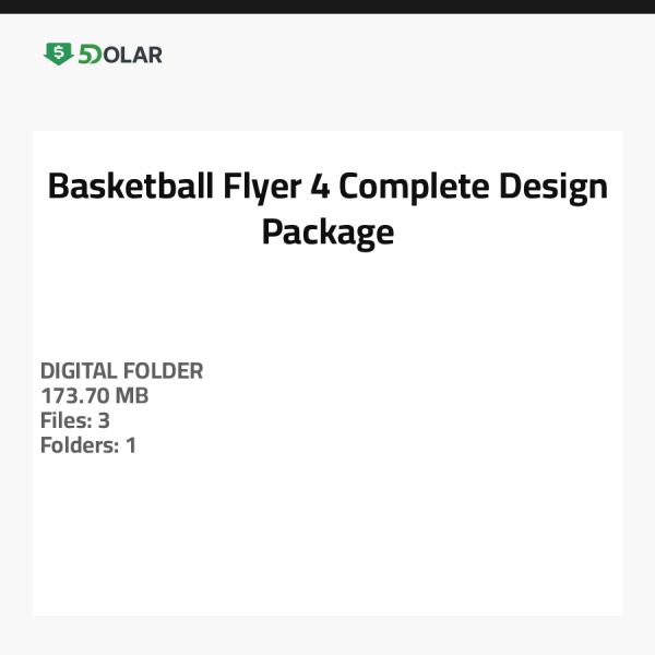 Basketball Flyer 4 - Complete Design Package