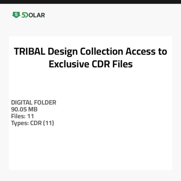 TRIBAL Design Collection - Access to Exclusive CDR Files