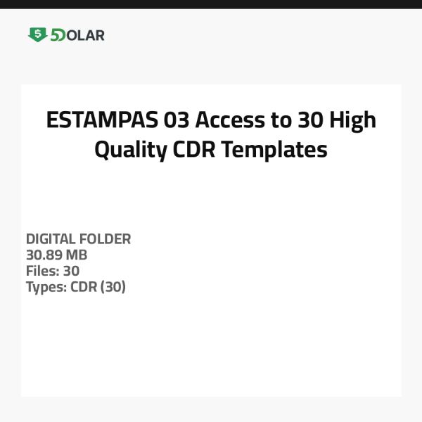 ESTAMPAS 03 - Access to 30 High-Quality CDR Templates