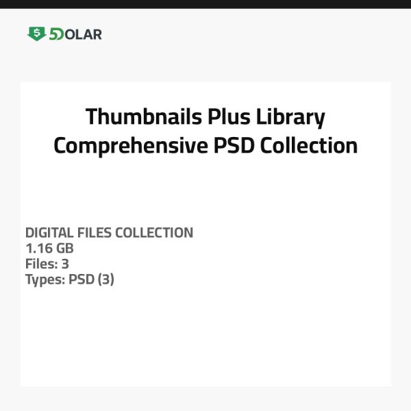 Thumbnails Plus Library - Comprehensive PSD Collection