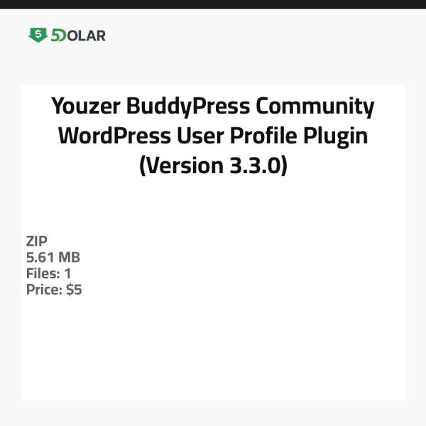 يوزر - إضافة ملف تعريف مستخدم مجتمع BuddyPress لـ WordPress (الإصدار 3.3.0)