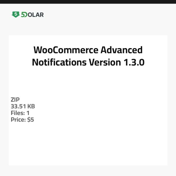إشعارات WooCommerce المتقدمة - الإصدار 1.3.0
