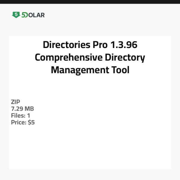 Directories Pro 1.3.96 - أداة شاملة لإدارة الدلائل