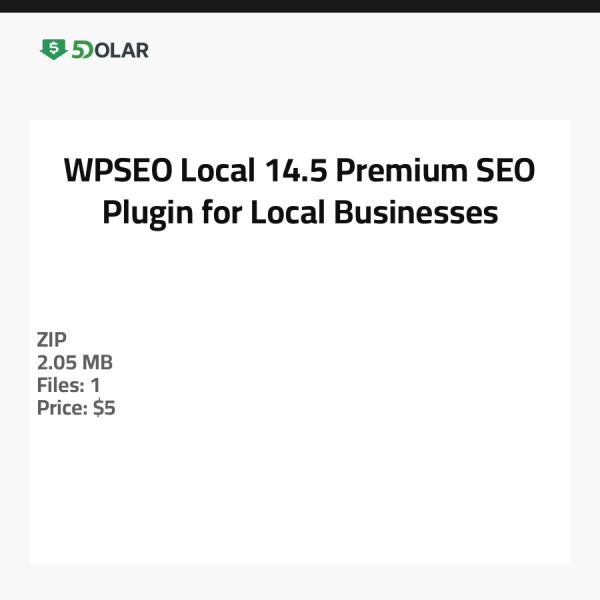 WPSEO Local 14.5 - إضافة SEO مميزة للأعمال المحلية