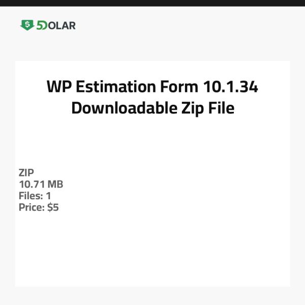 نموذج تقدير WP 10.1.34 - ملف مضغوط قابل للتنزيل