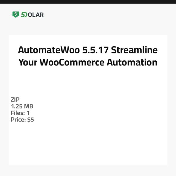 AutomateWoo 5.5.17 - تبسيط أتمتة WooCommerce الخاصة بك