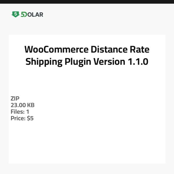 WooCommerce Distanzpreisversand-Plugin - Version 1.1.0