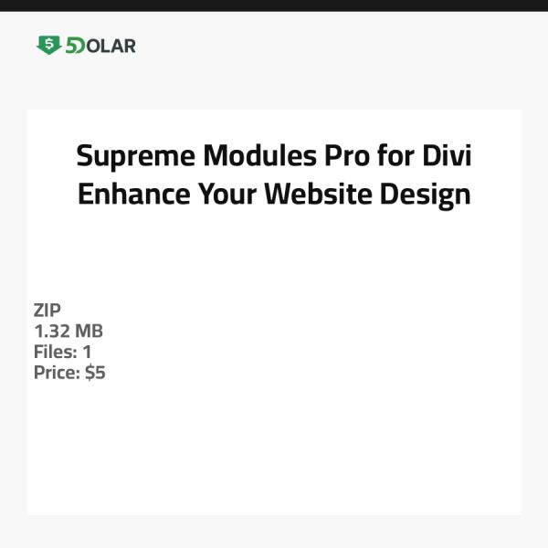 Supreme Modules Pro for Divi - Enhance Your Website Design