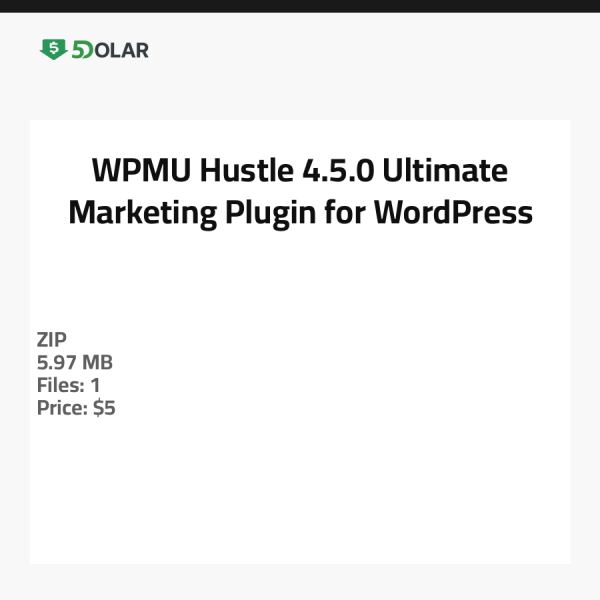 WPMU Hustle 4.5.0 - الإضافة المثالية للتسويق لـ WordPress