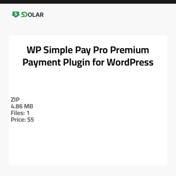 WP Simple Pay Pro - Premium Payment Plugin for WordPress