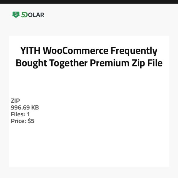 YITH WooCommerce Frequently Bought Together Premium - ملف مضغوط