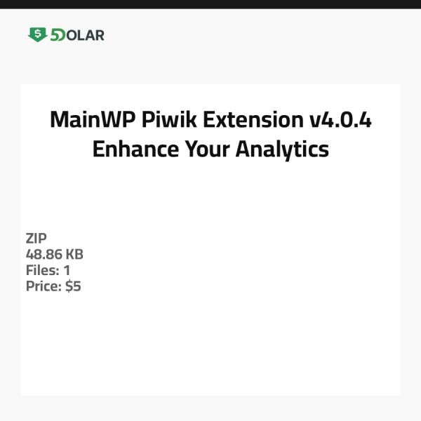 MainWP Piwik Extension v4.0.4 - عزز تحليلاتك