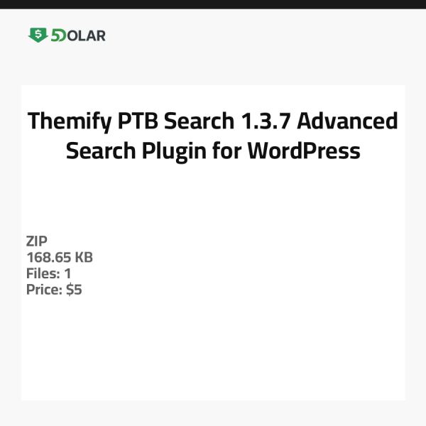 Themify PTB Search 1.3.7 - Erweiterte Suchfunktion für WordPress
