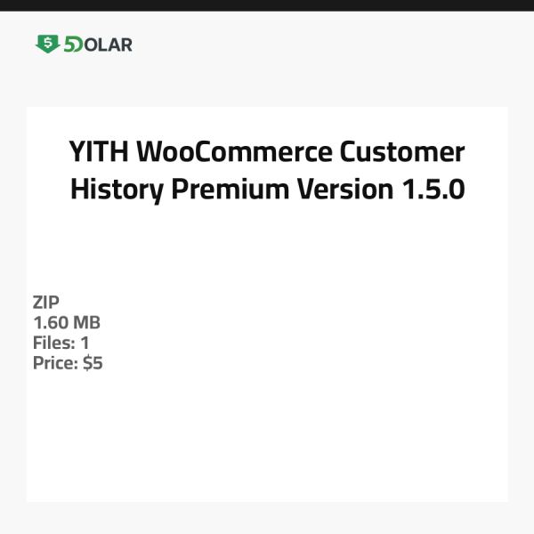 YITH WooCommerce Kundenhistorie Premium - Version 1.5.0
