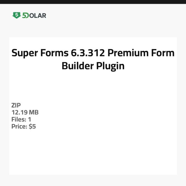 Super Forms 6.3.312 - Premium Formular-Builder-Plugin