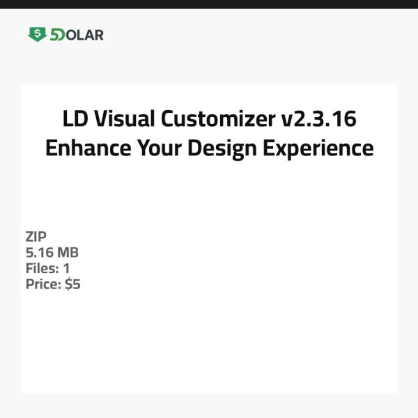LD Visual Customizer v2.3.16 - Enhance Your Design Experience