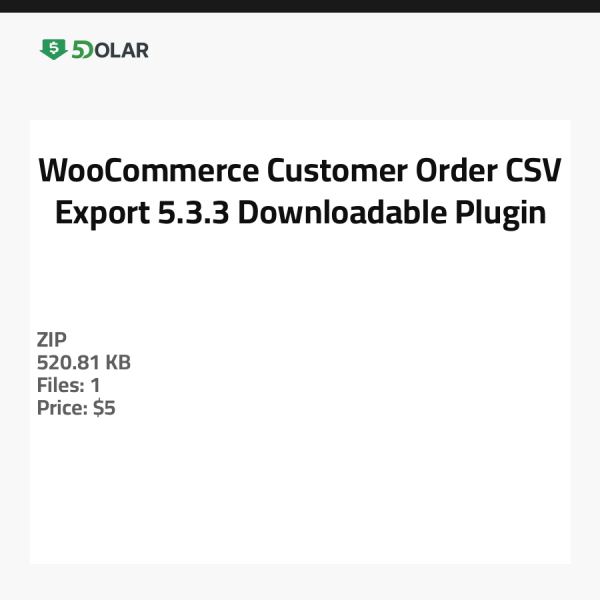 تصدير طلبات العملاء في ووكومرس بصيغة CSV 5.3.3 - إضافة قابلة للتنزيل