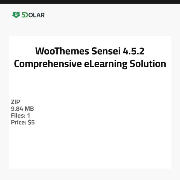 WooThemes Sensei 4.5.2 - حل شامل للتعليم الإلكتروني