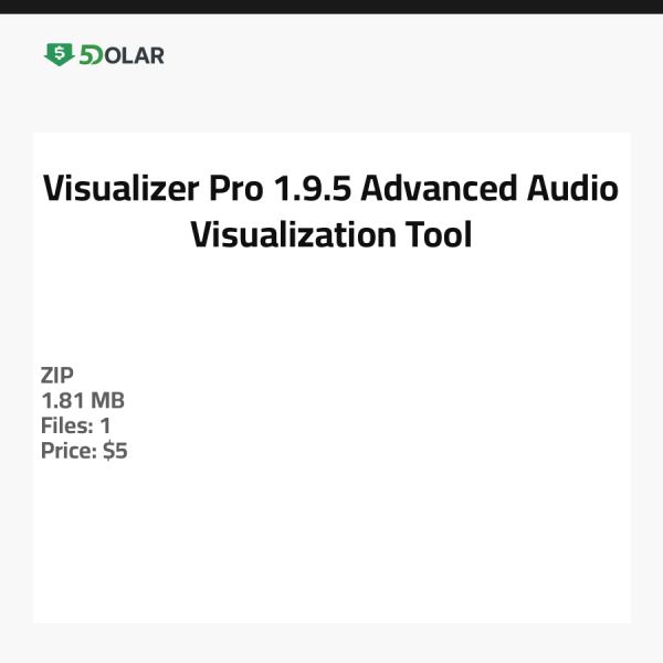 Visualizer Pro 1.9.5 - أداة متقدمة لتصور الصوت