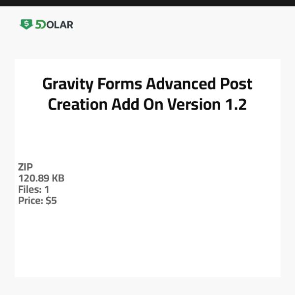 Gravity Forms Erweiterte Beitrags Erstellung Add-On - Version 1.2