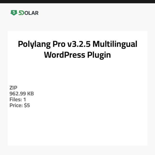 Polylang Pro v3.2.5 - ملحق ووردبريس متعدد اللغات