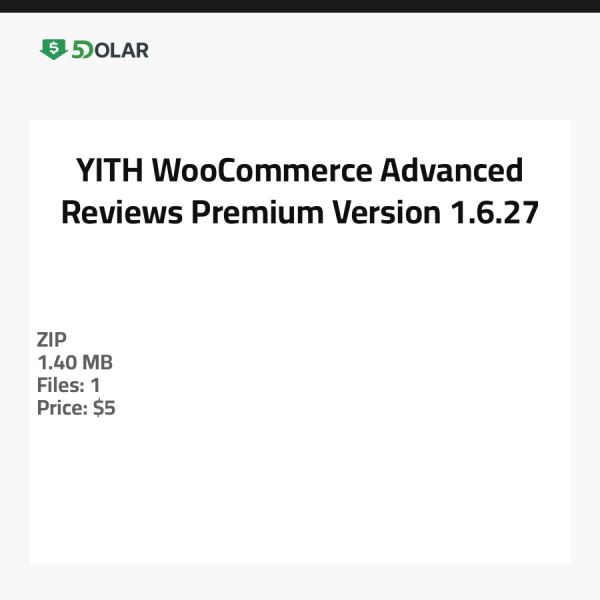 YITH WooCommerce Advanced Reviews Premium - الإصدار 1.6.27